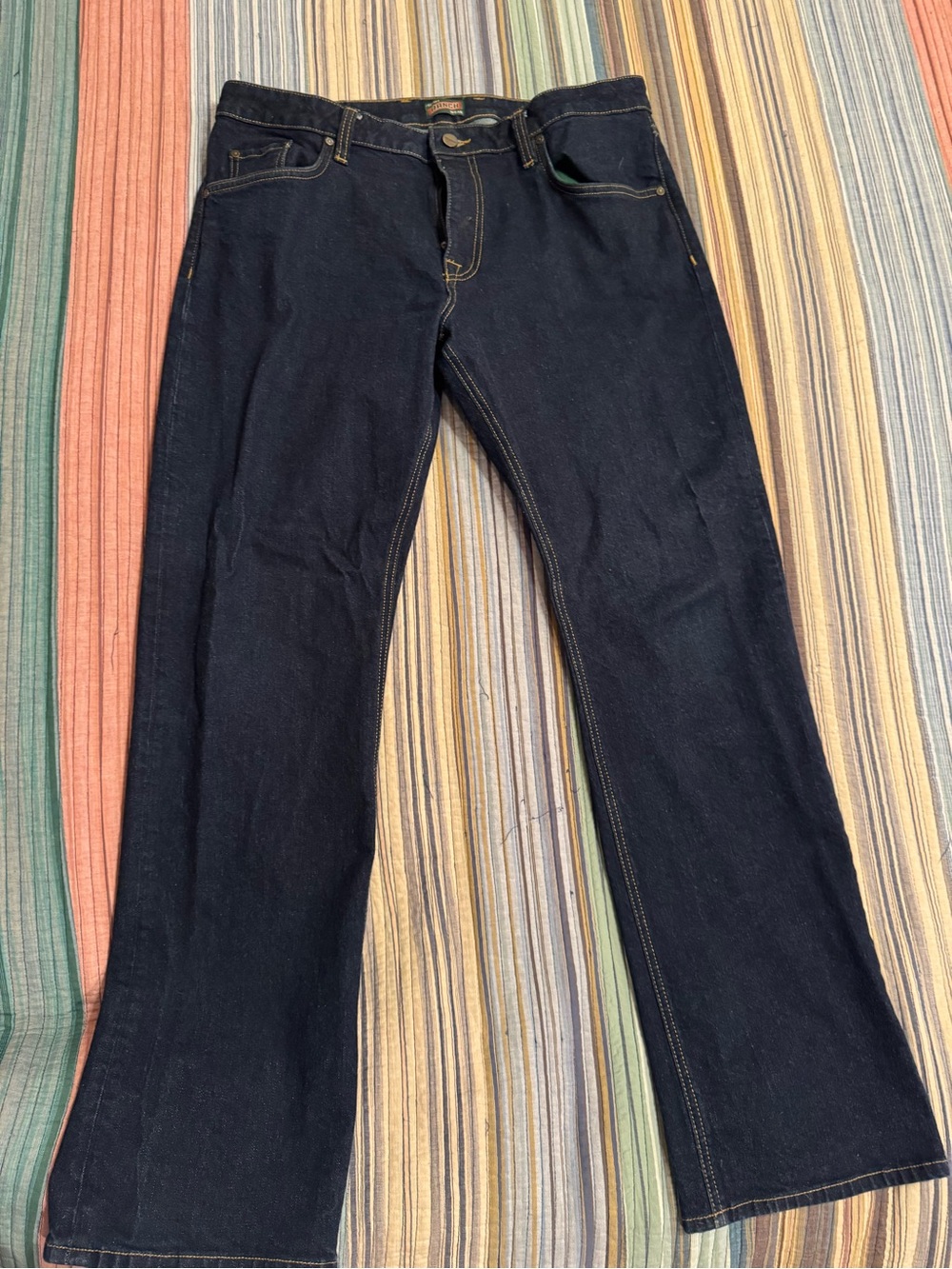 Tecovas Men's Dark Blue straight Jeans